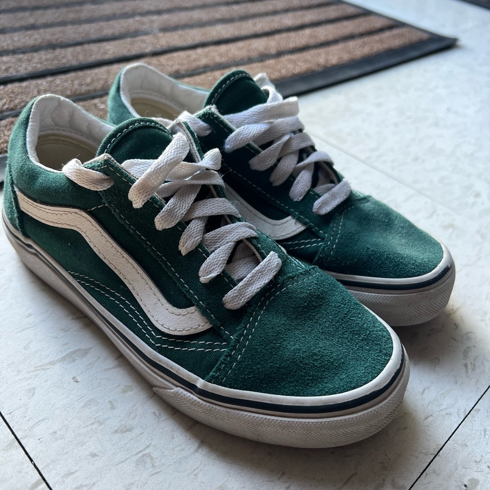 Kids Ward Lows Green Vans